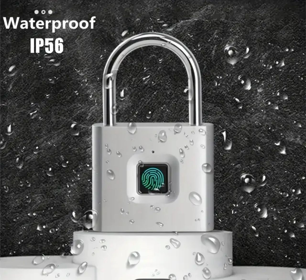 BSmart Home Smart Padlock USB charging port for rechargeable battery